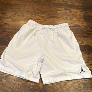 Jordan White Mesh Shorts youth size medium